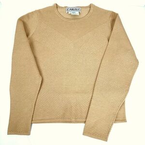 CARLISLE Women’s Silk Blend Beige Sweater